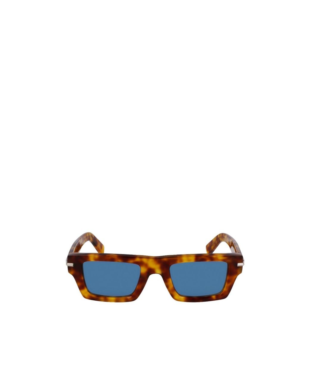 Ferragamo Blue Ferragamo Eyewear Rectangle Frame Sunglasses for men