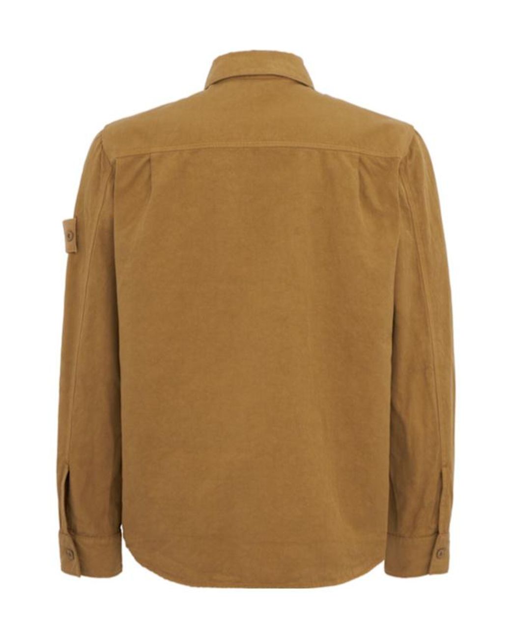Stone Island Brown Cotton And Linen Shirt for men