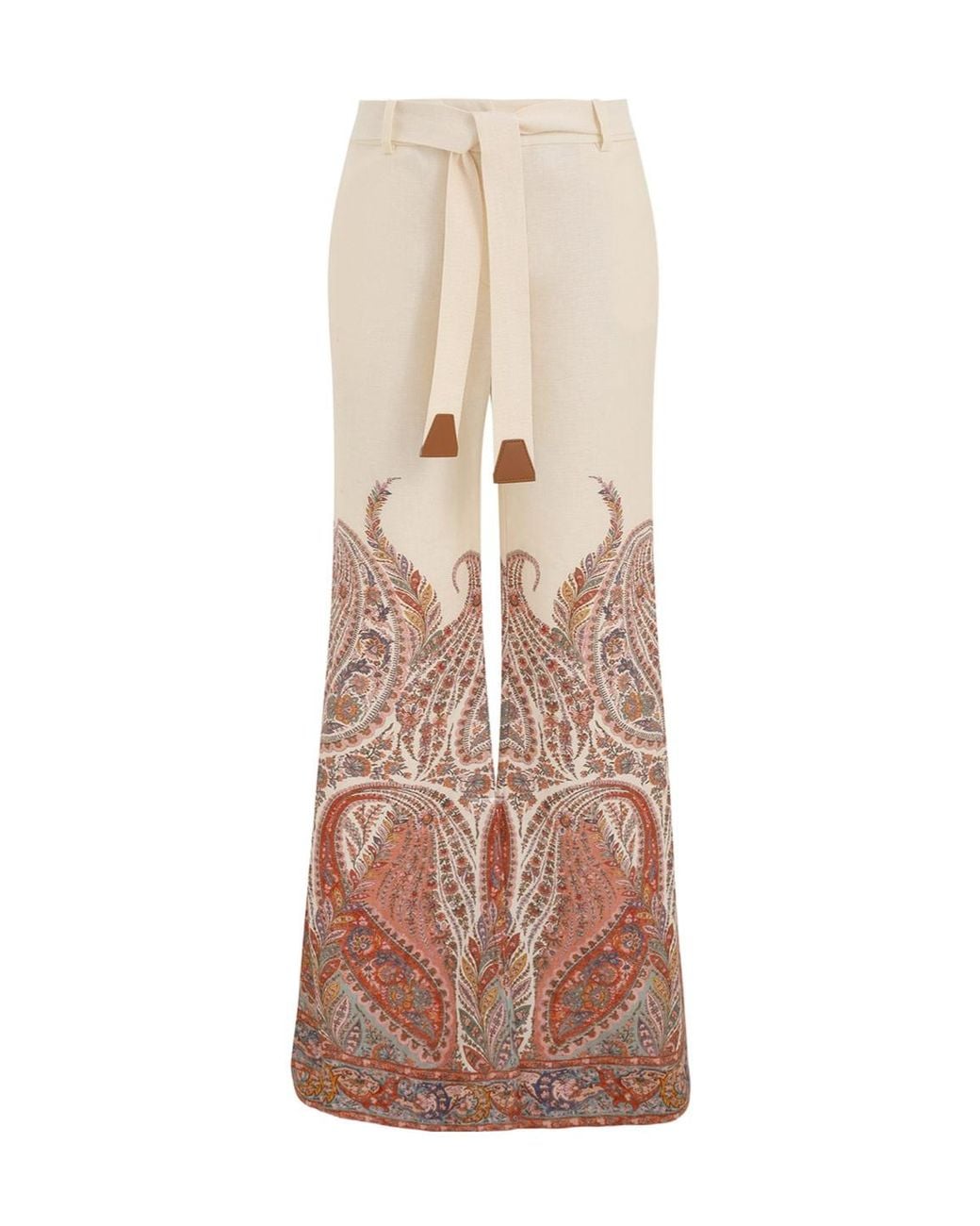 Zimmermann Natural Rhiannon Flared Pants