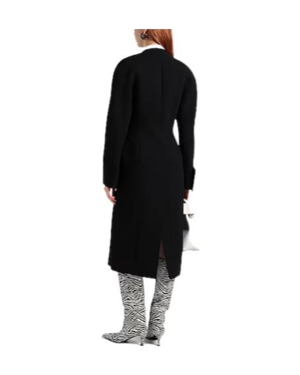 Jacquemus Black Minimalist Long-Sleeve V-Neck Button Coat