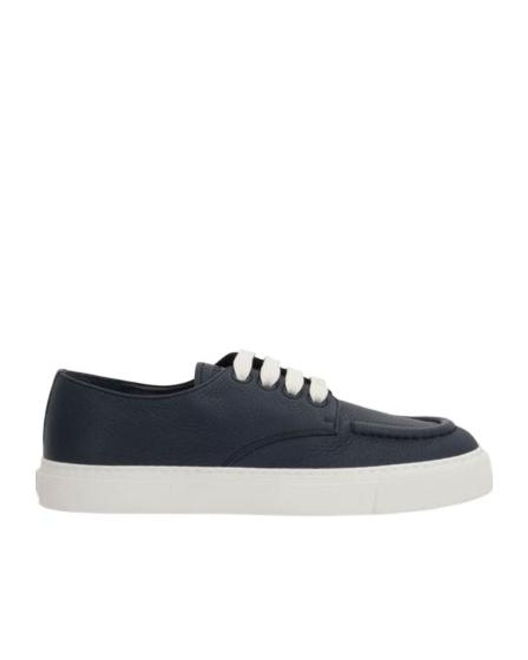Prada Blue Logo-Embossed Lace-Up Shoes for men