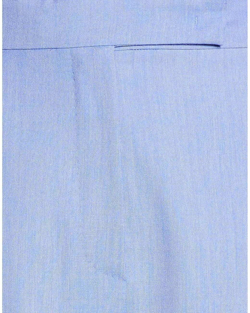 Max Mara Blue Minimalist Solid-Color Wide-Leg Pants