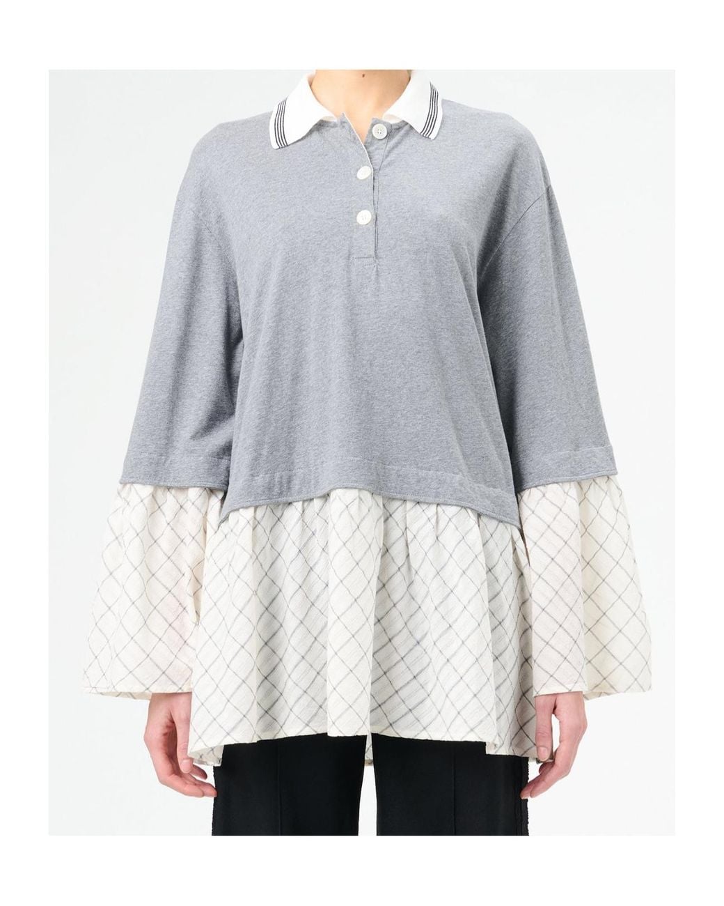 Our Legacy Gray Reminiscing Panelled Mini Dress