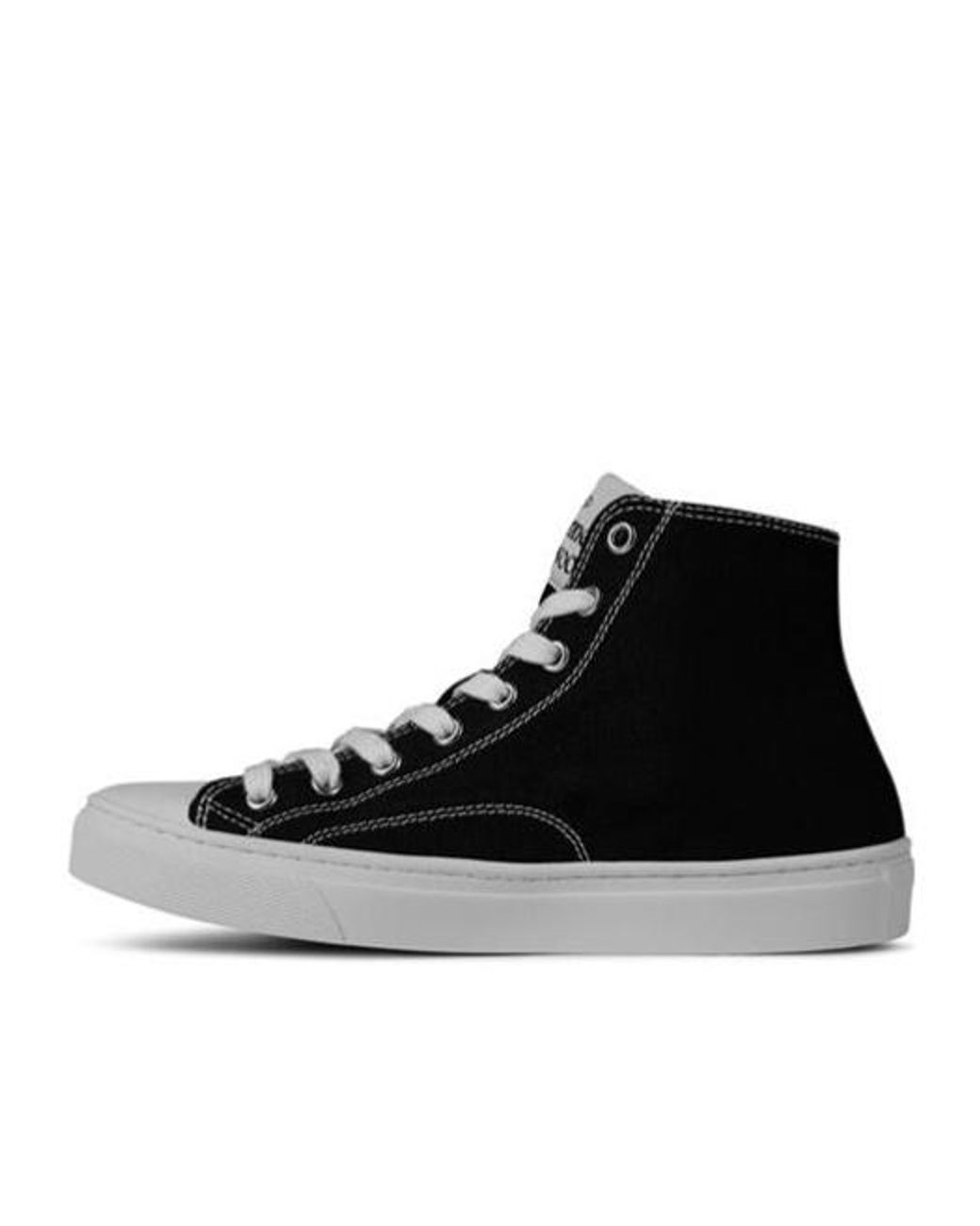 Vivienne Westwood Black Graphic High-Top Sneakers