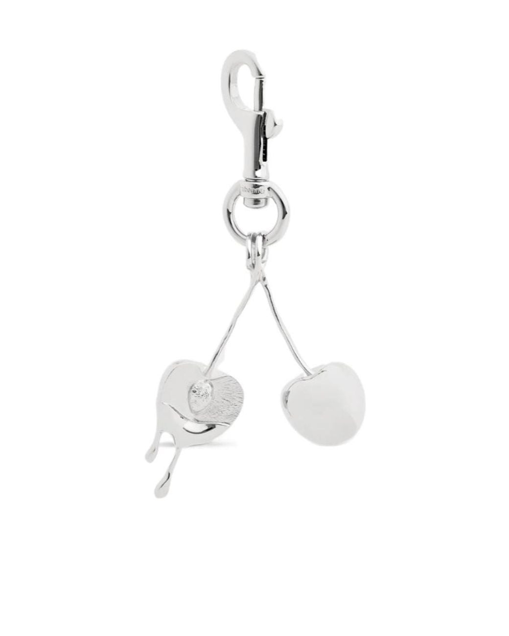 Rabanne Metallic Rabanne Melted Heart Keychain