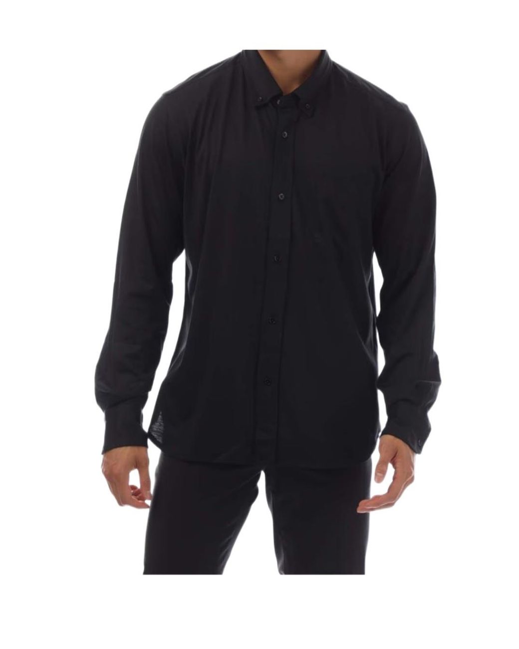 Tom Ford Blue Silk Cotton Blend Button Down Shirt for men