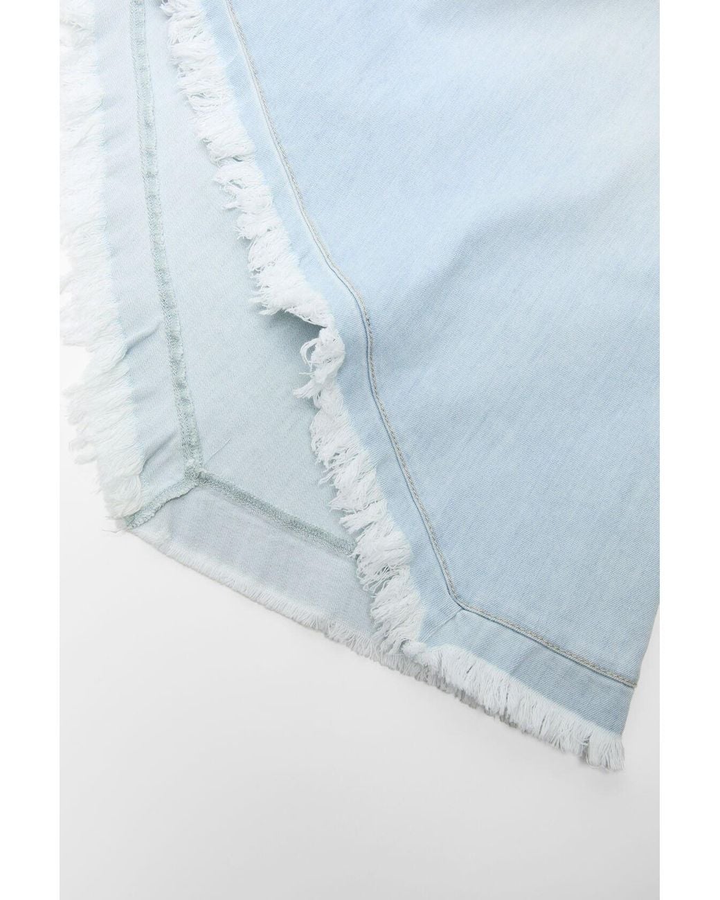 Acne Blue Sleeveless Asymmetric Hem Dress