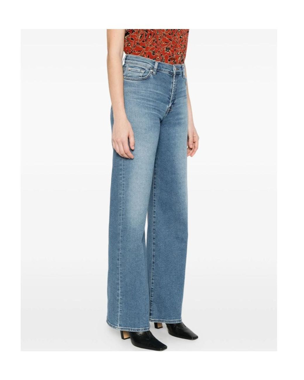 7 For All Mankind Blue Belt Loop Jeans