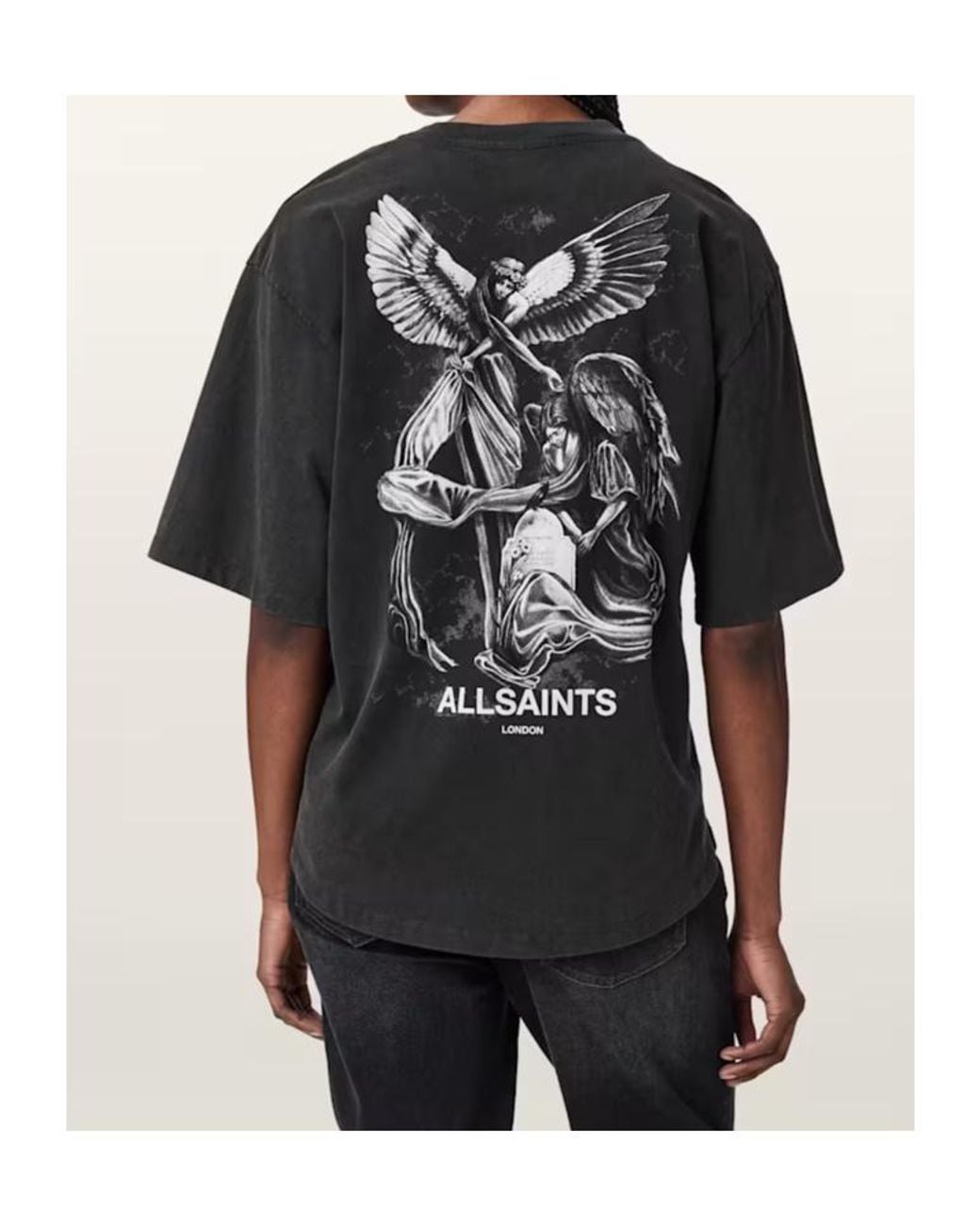 AllSaints Black Short-Sleeved T-Shirt