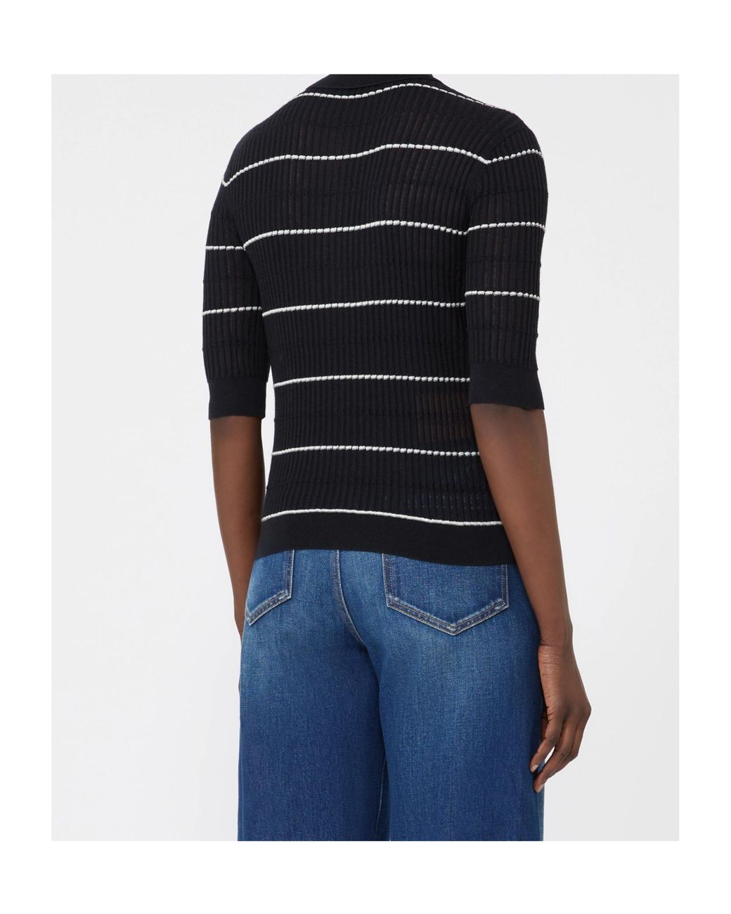 Max Mara Black Studio Gallo Knitted Polo Shirt