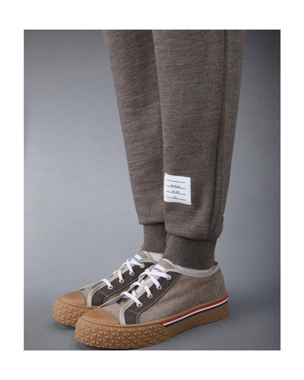 Thom Browne Black Four Bar Drawstring Joggers for men