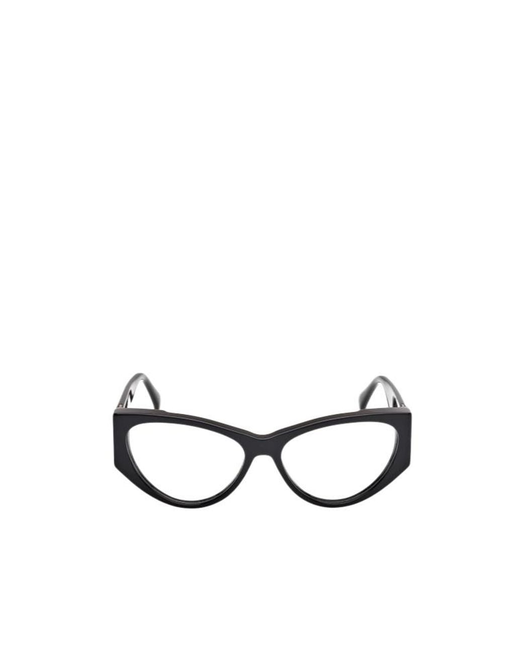 Max Mara White Cat-Eye Frame Glasses