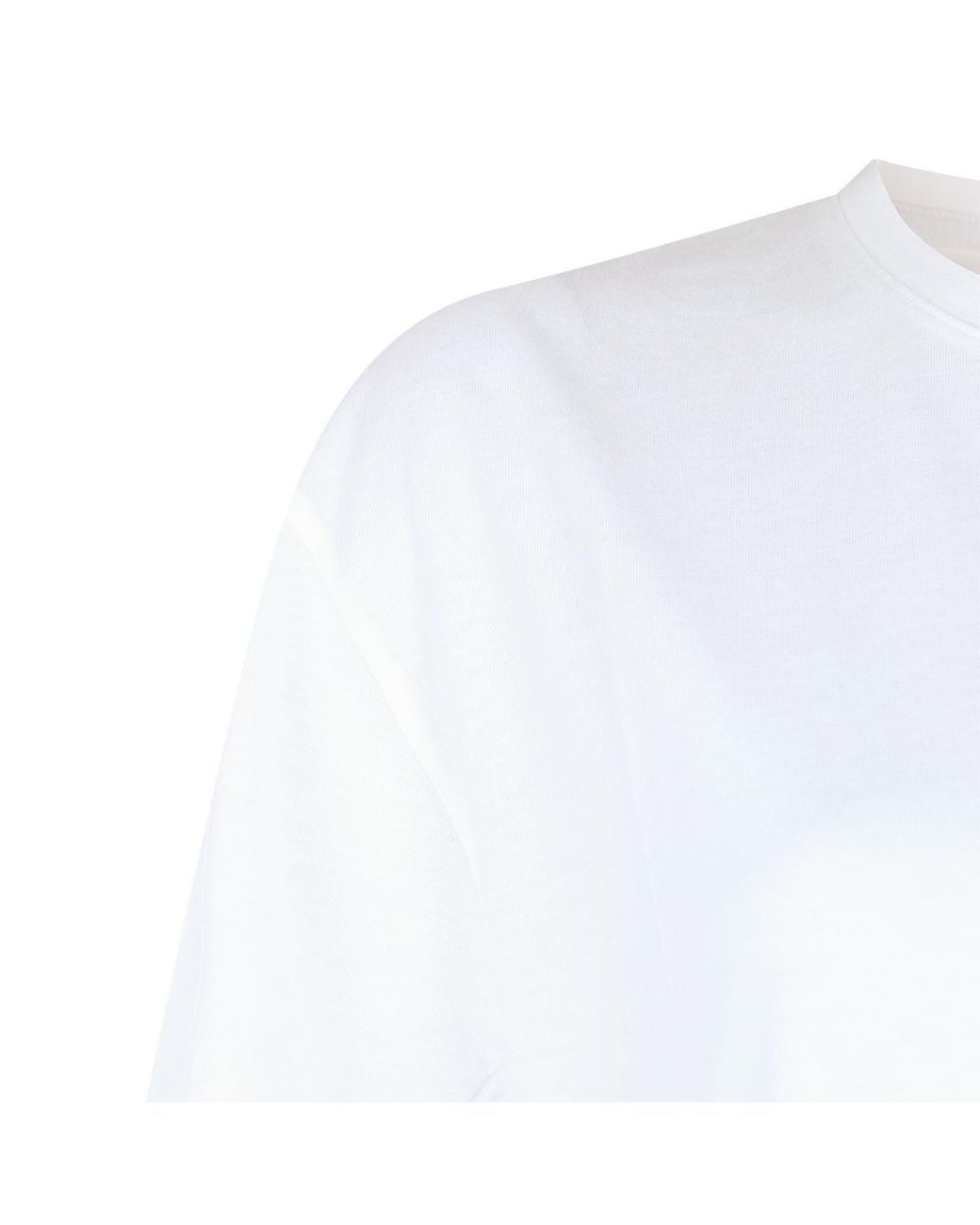 Totême  White Totême Short-Sleeved Crewneck T-Shirt