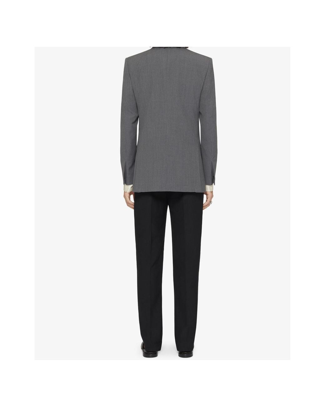 Givenchy Gray 2G Clip Slim-Fit Jacket for men