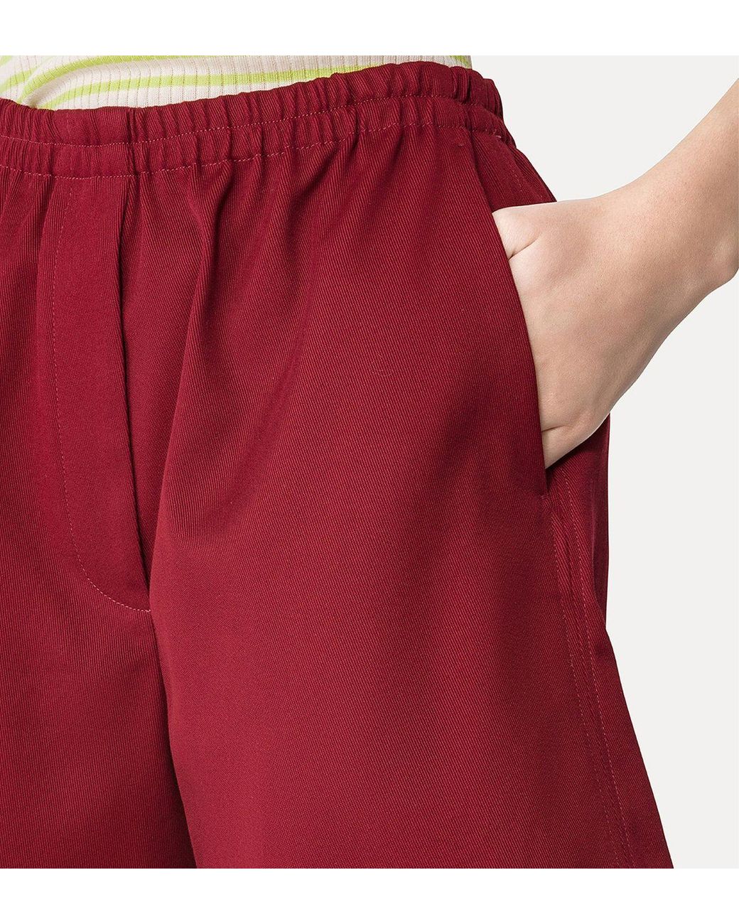 Forte_forte Red Cotton Shorts