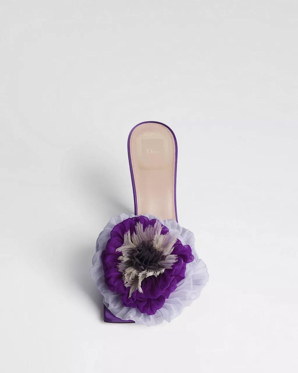 Dior Purple Bouquet Heeled Slide