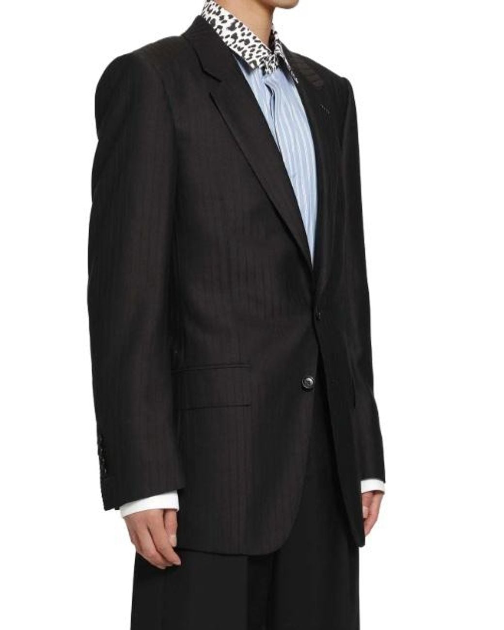 Tom Ford Black Single-Breasted Blazer for men