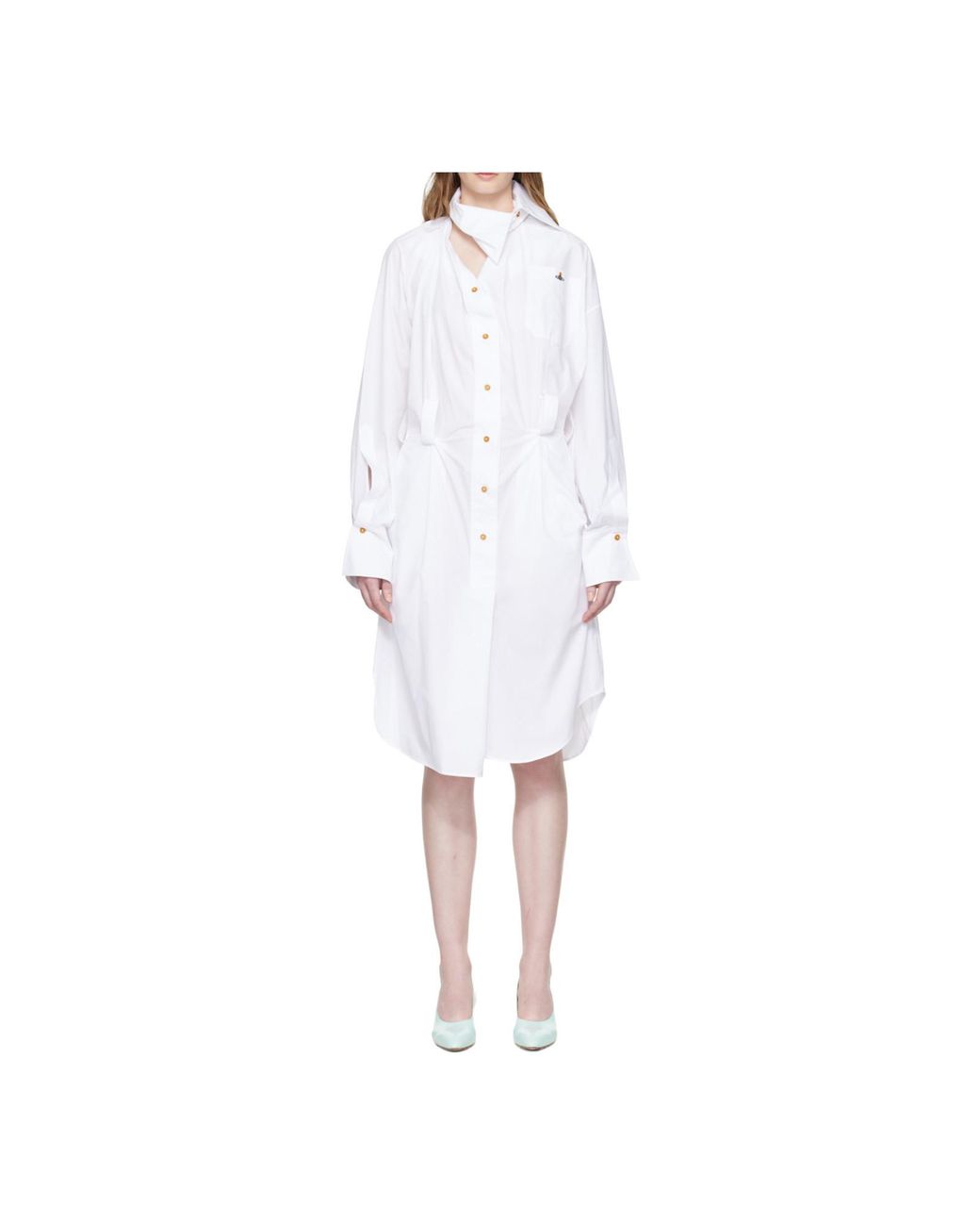 Vivienne Westwood White Drunken Shirt Dress