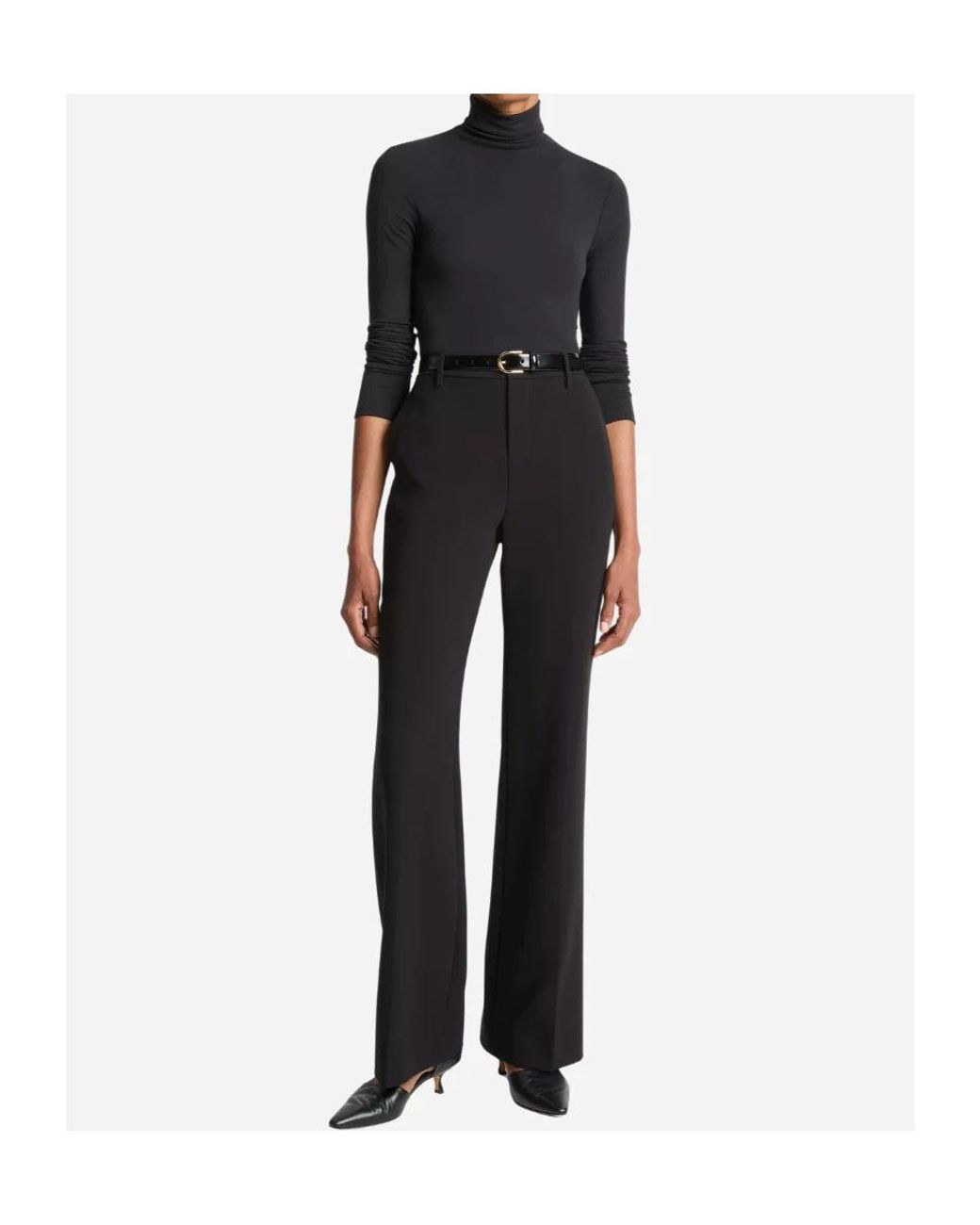 Vince Black Stretch Turtleneck Sweater
