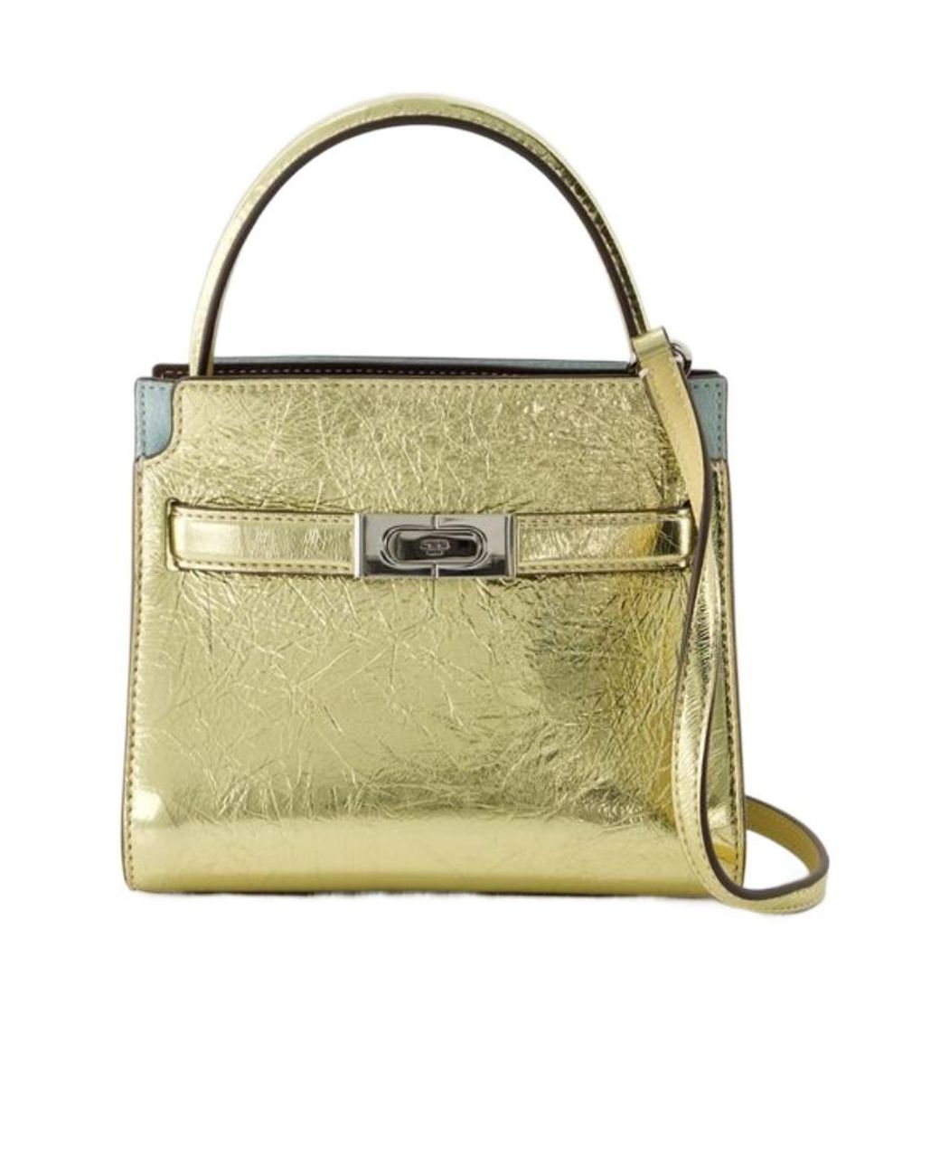 Tory Burch Metallic Small Lee Radziwill Tote Bag