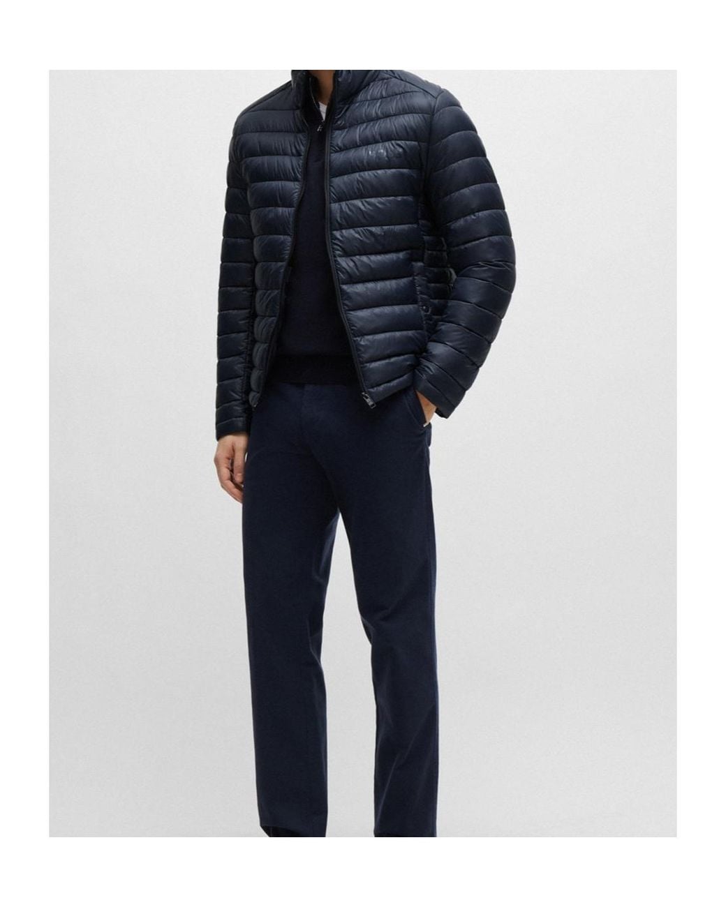 Boss Blue Boss Water-Repellent Padded Jacket for men