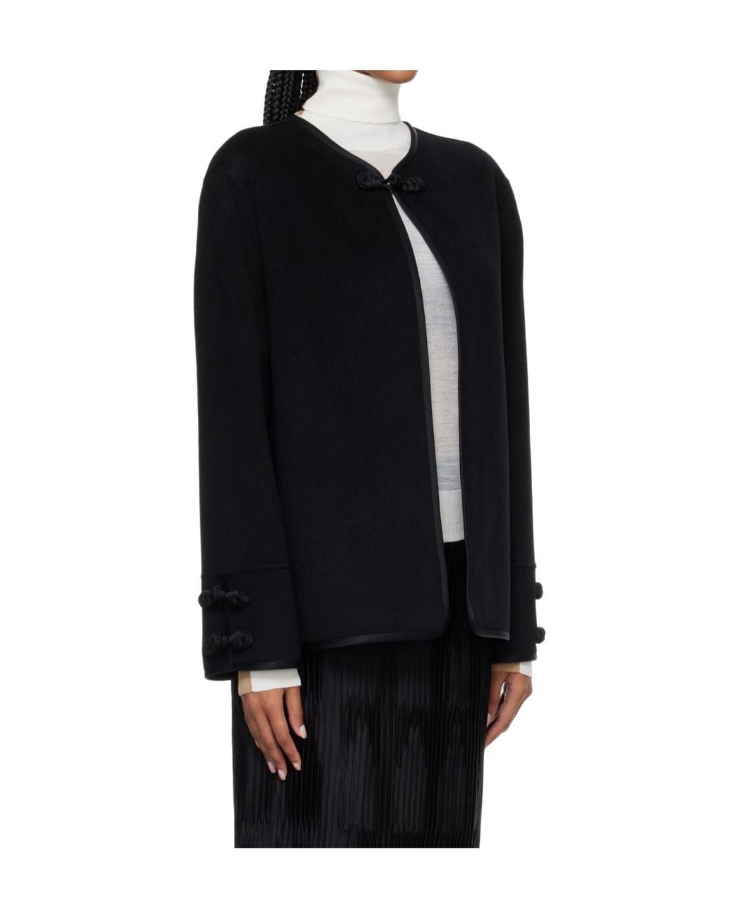 Rohe Black Wool And Cashmere-Blend Jacket