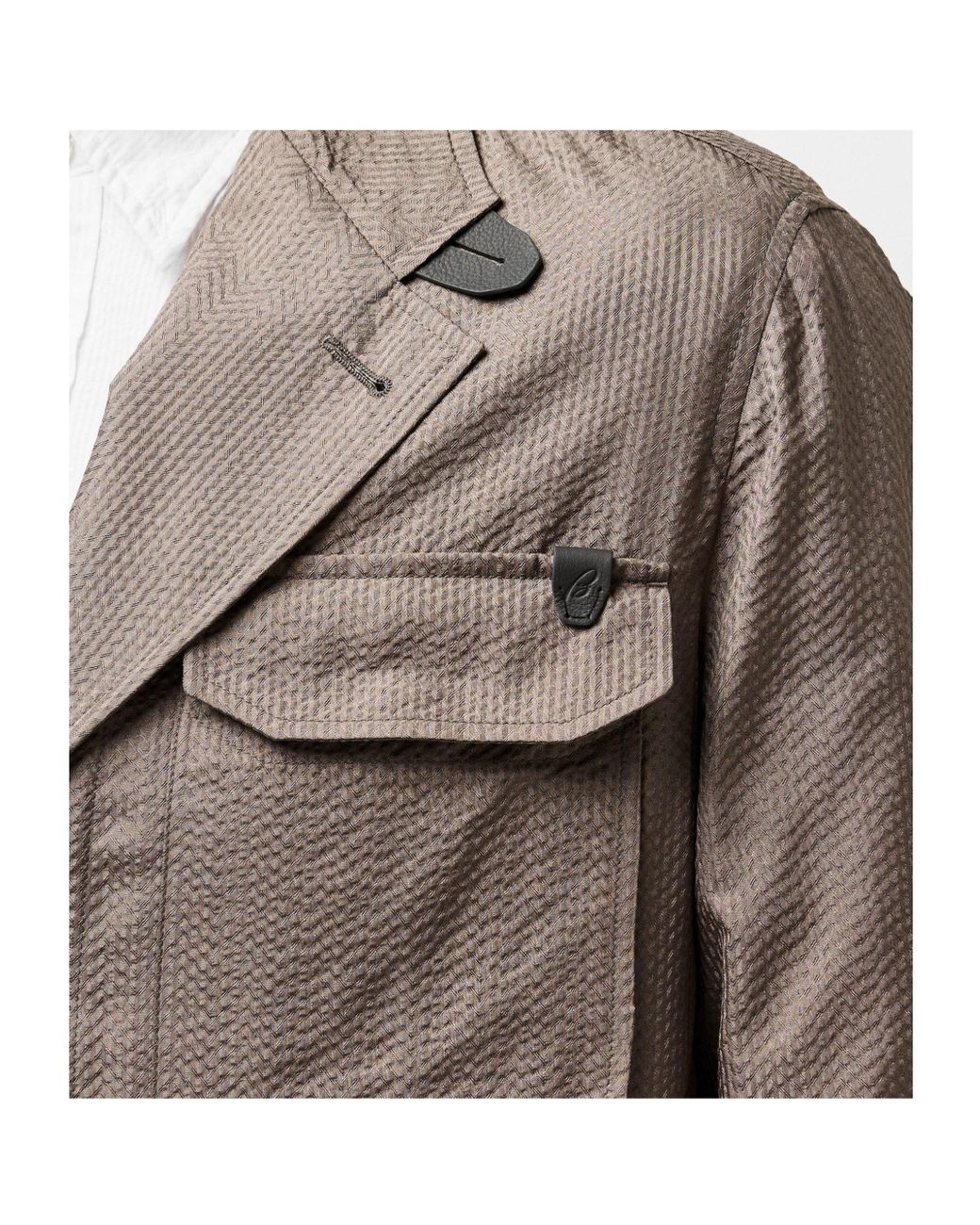 Brioni Brown Classic Button Blazer for men