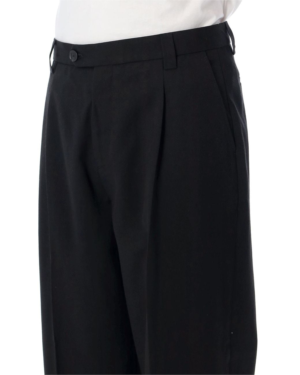 mfpen Black Service Pleated Pants for men