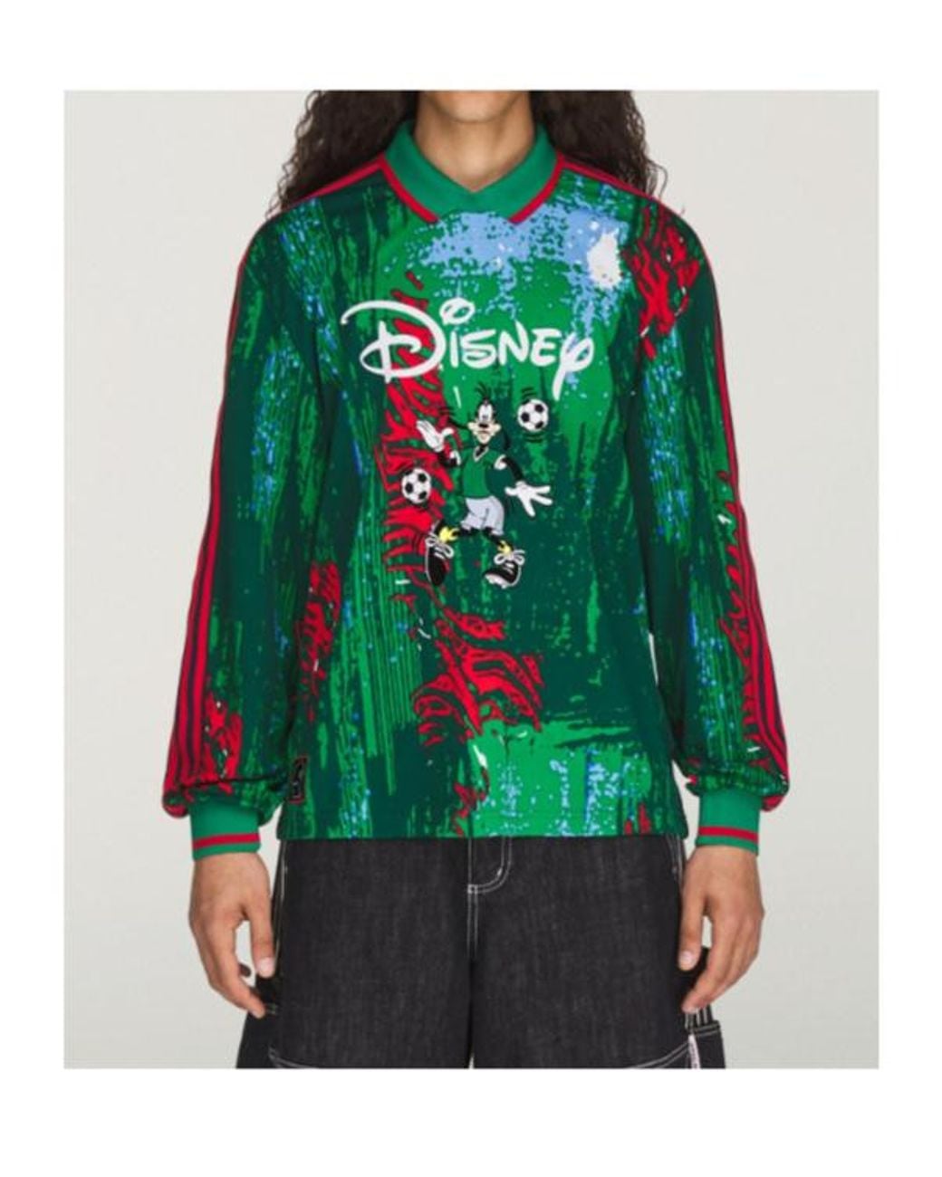 Adidas Green X Disney X Brain Dead Graphic-Print T-Shirt for men