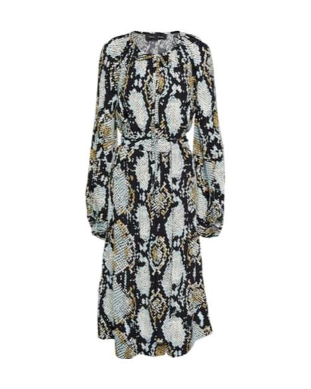 Proenza Schouler White Printed Jersey Midi Dress