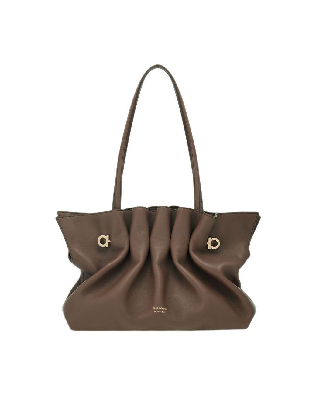 Ferragamo Brown Soft Hand Bag