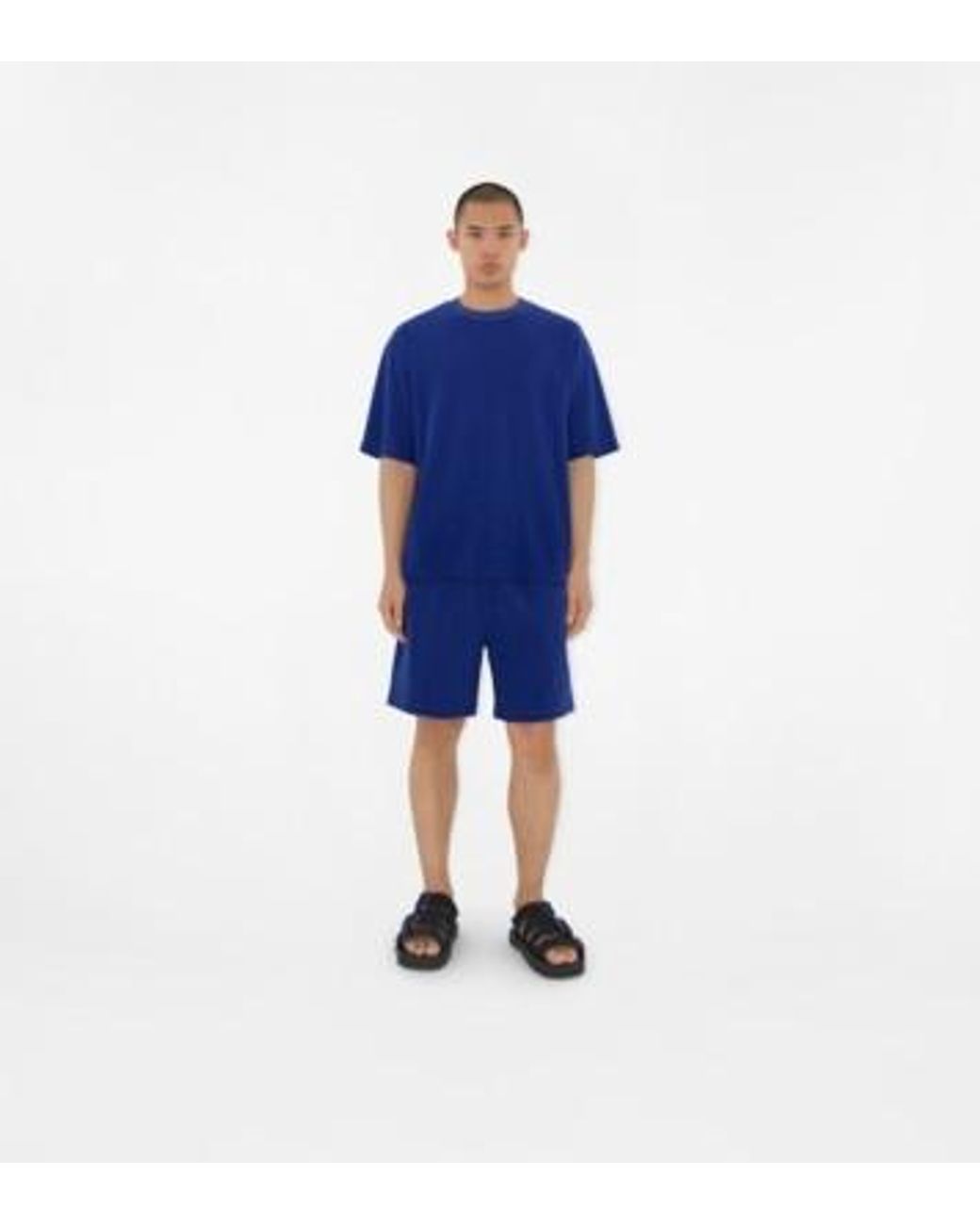 Burberry Blue Nylon Strap Sandals for men