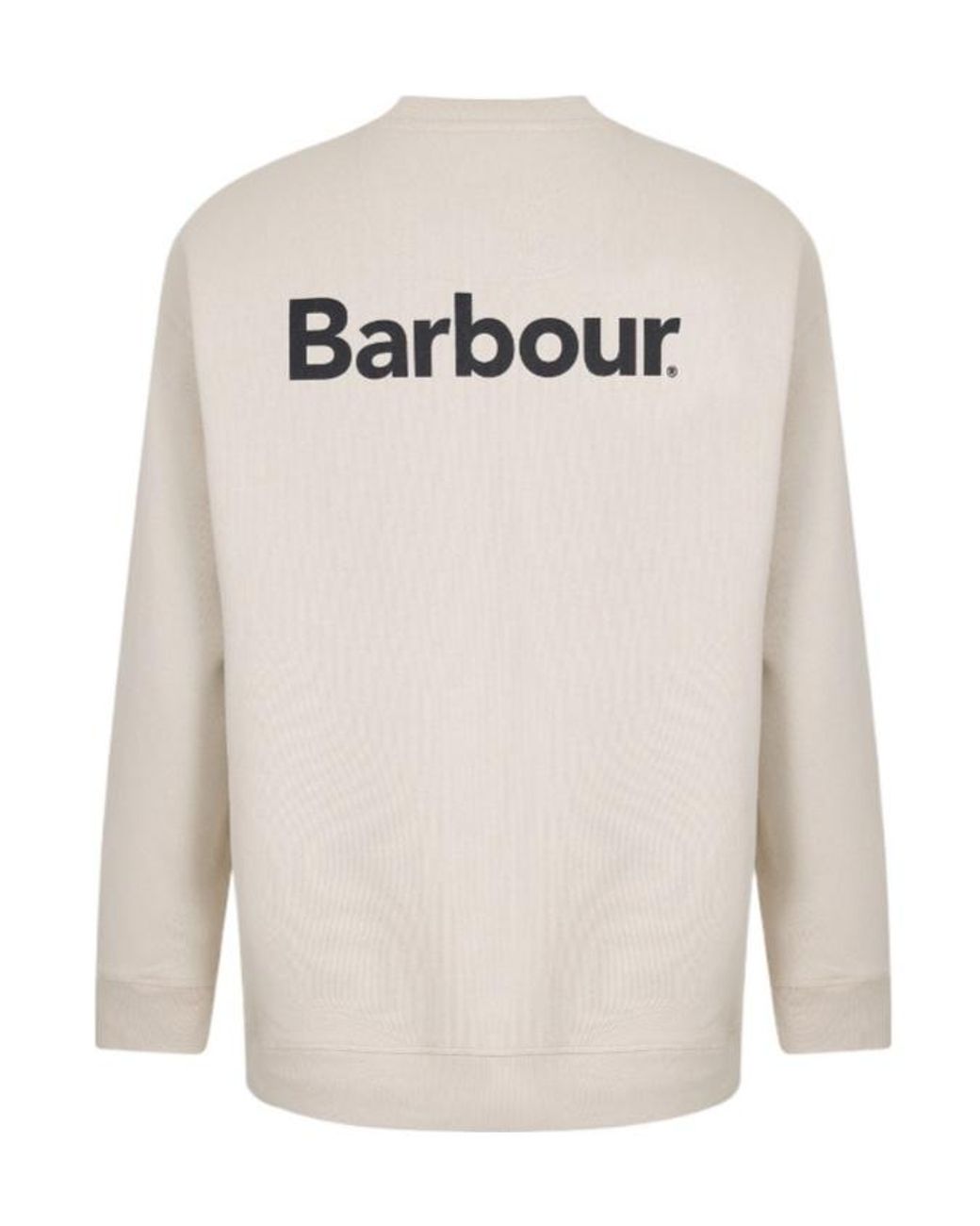 Barbour White Long-Sleeved Sweatshirt for men