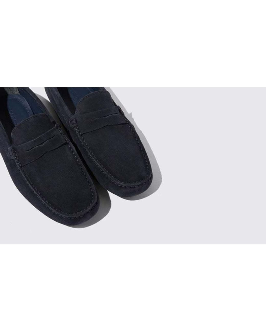 Scarosso Blue Round-Toe Casual Shoes for men