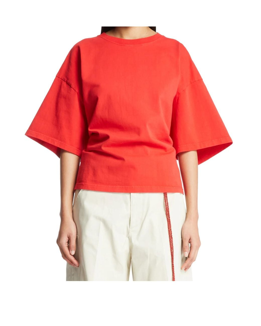 DARKPARK Red Twist Back Top