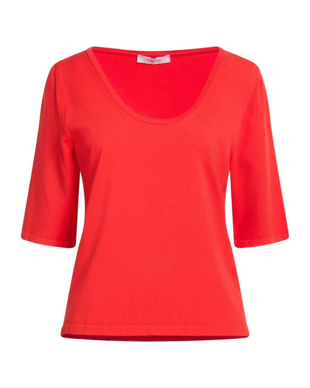 Max Mara Red Short-Sleeved Sweater
