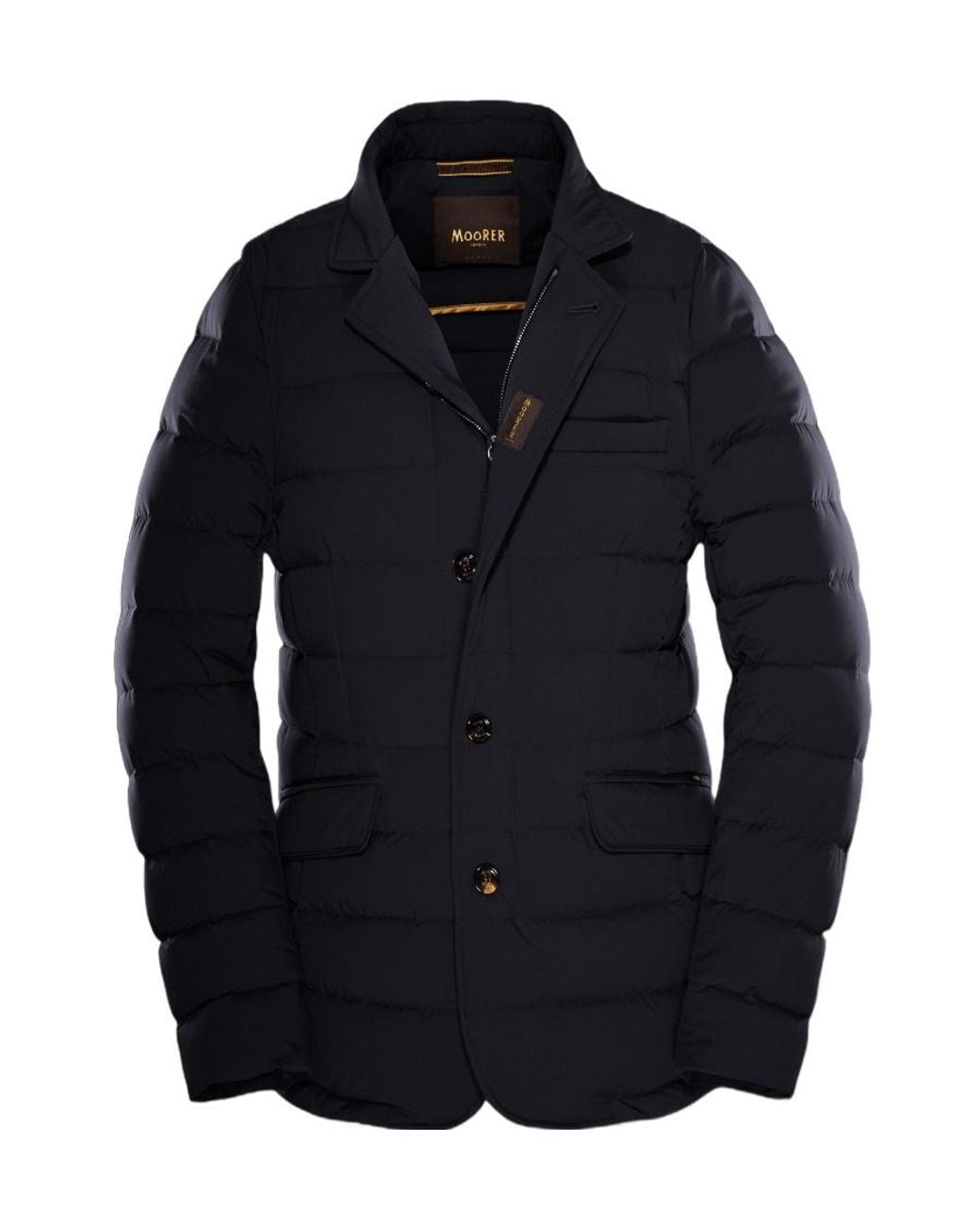Moorer Blue Zayn Padded Button-Front Jacket for men