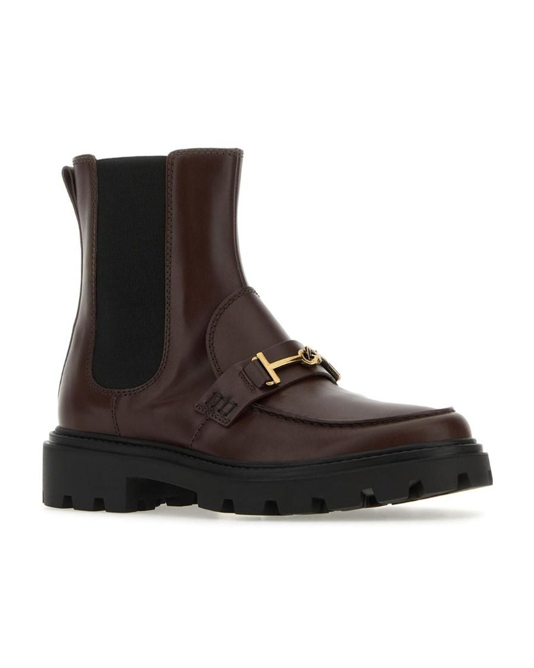 Tod's Brown Round-Head Short Boots