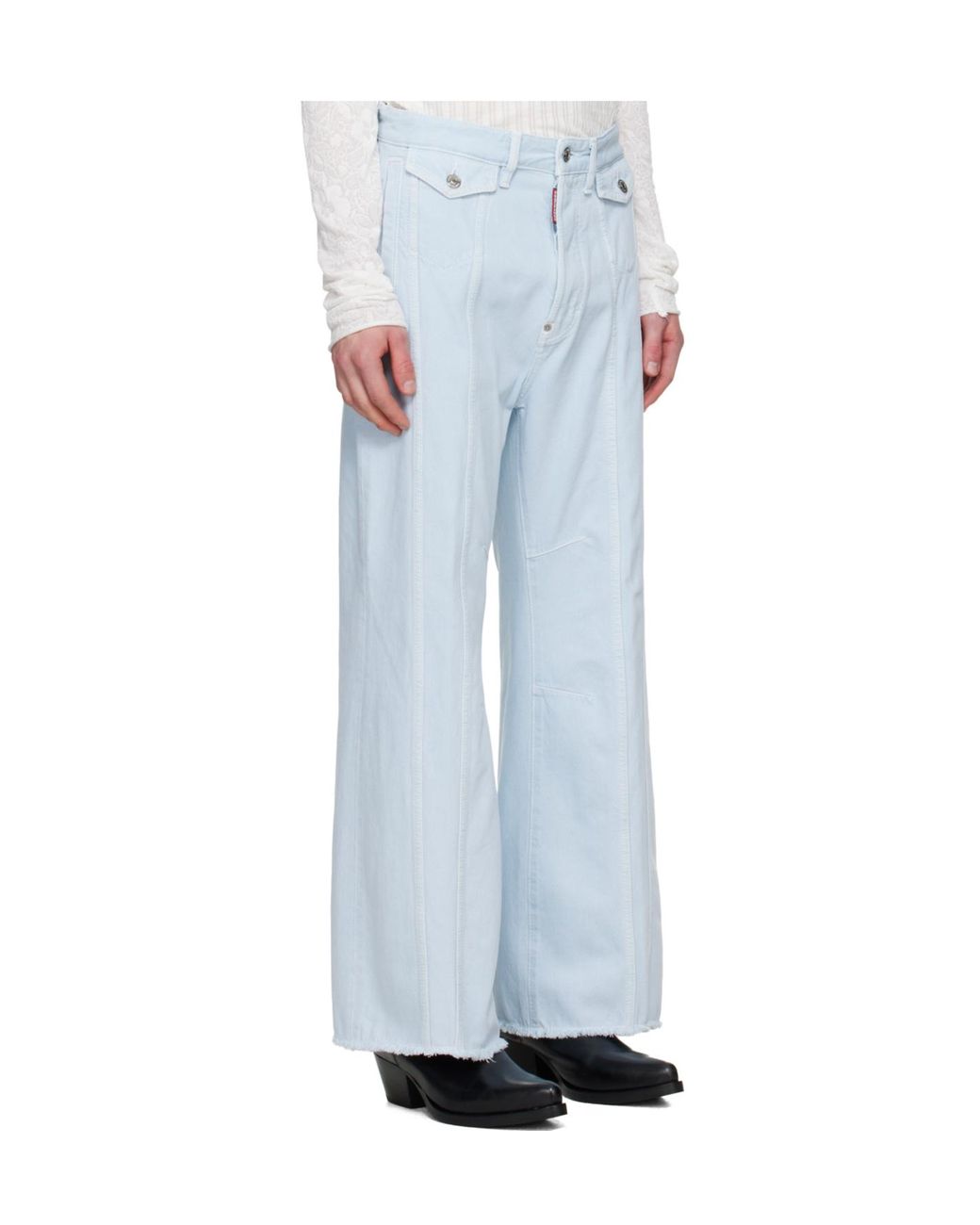 DSquared² Blue Eros Belt Loop Jeans for men