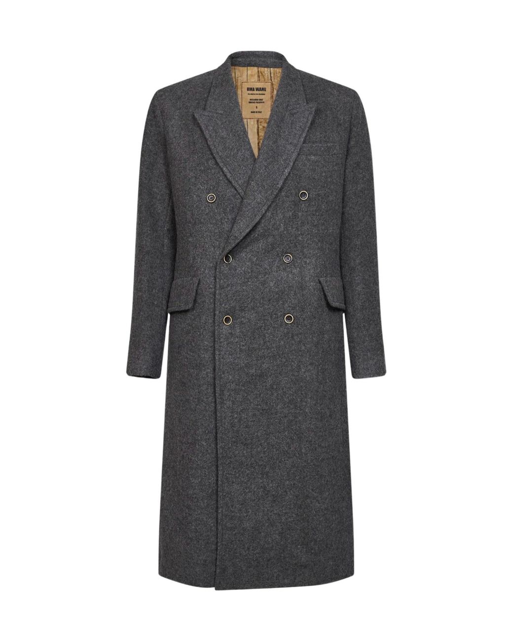 Uma Wang Gray Long-Sleeved Coat for men