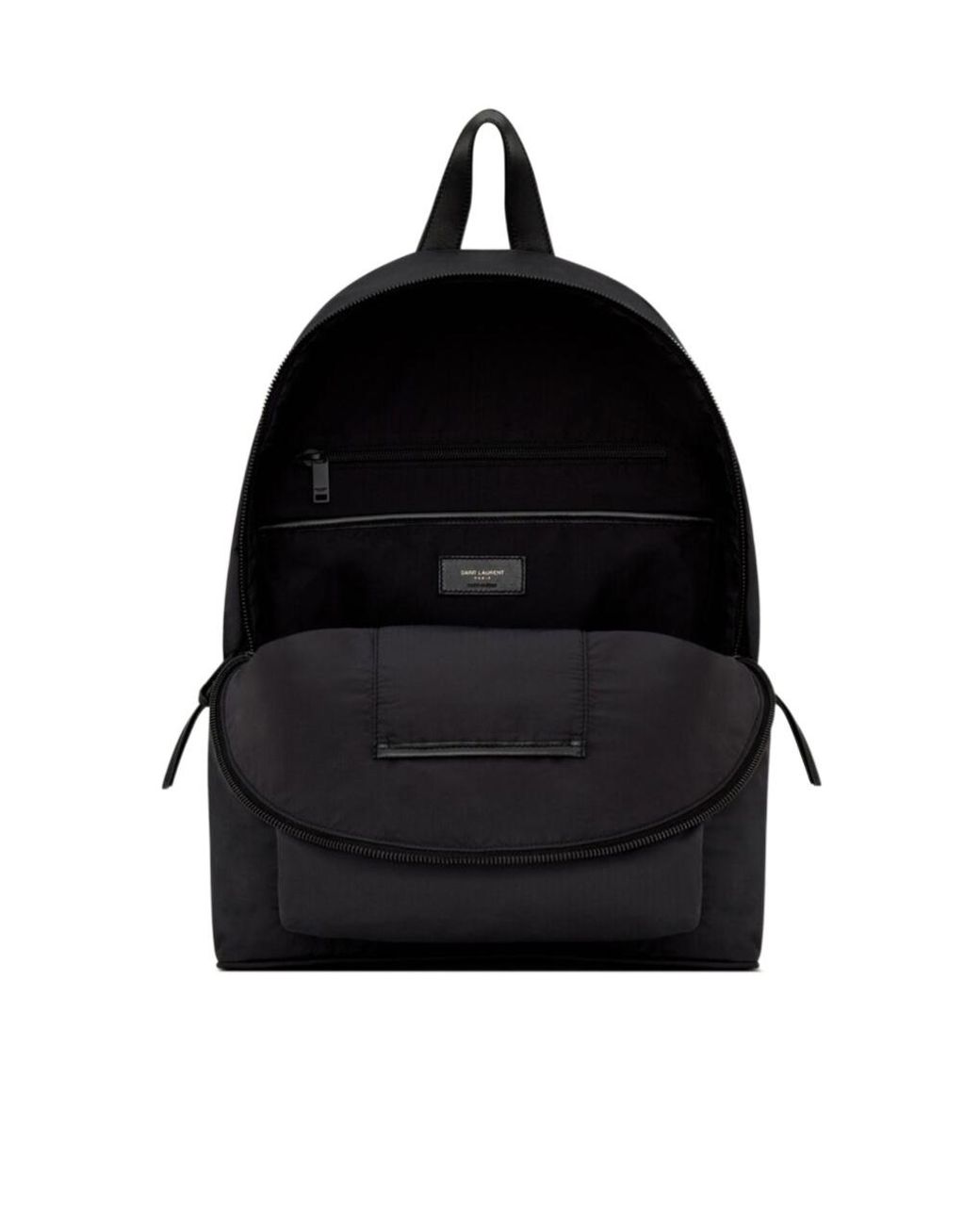 Saint Laurent Black City Zip-Up Backpack for men