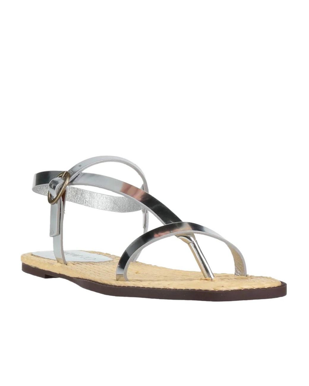 Farm Rio Metallic Leather Sandals