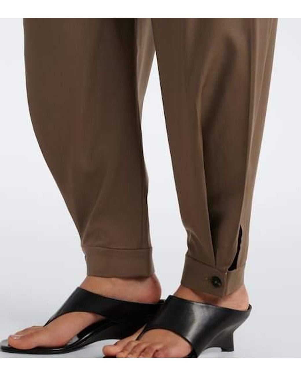 Rohe Brown Virgin Wool Balloon Pants