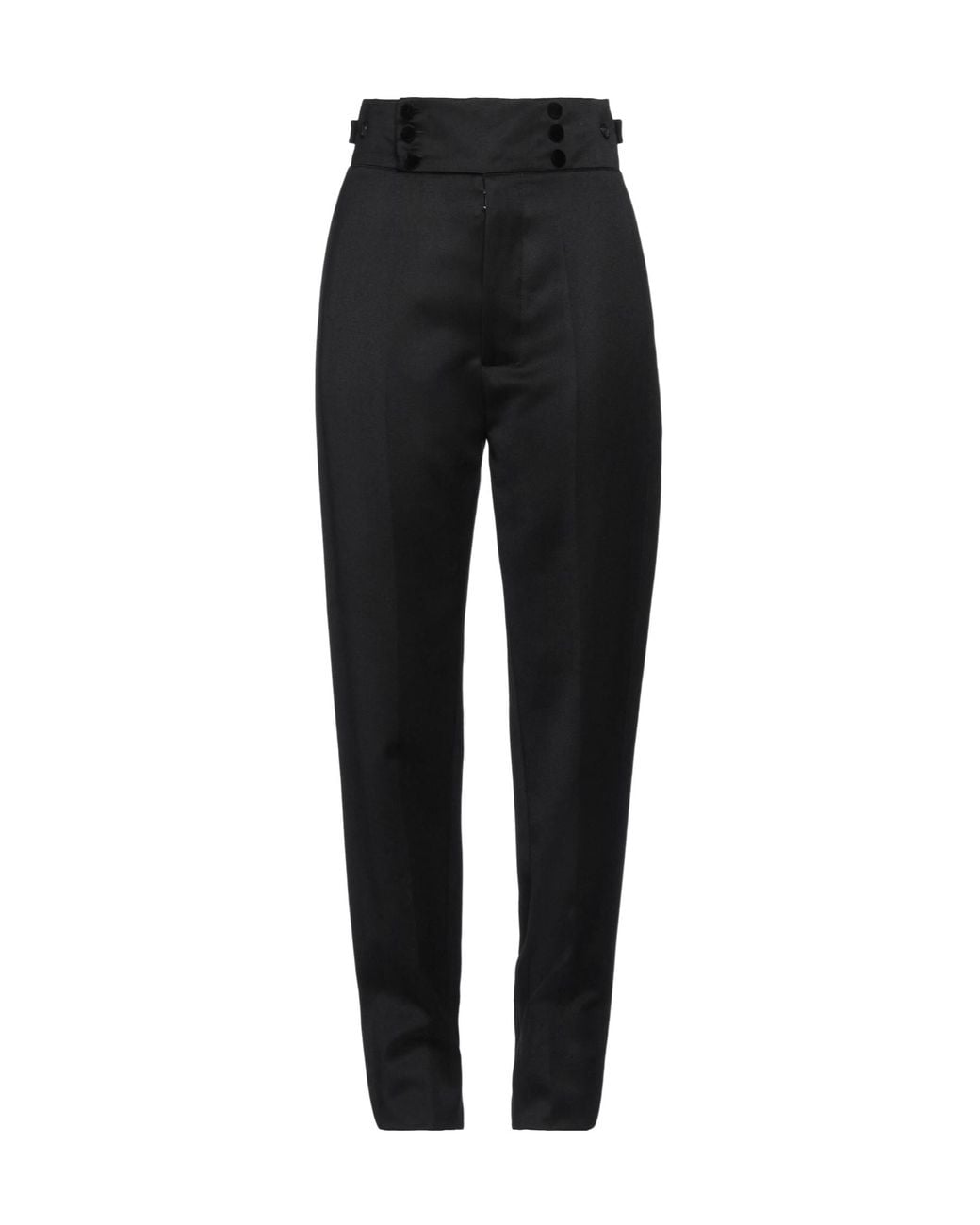 Maison Margiela Black Wool Tapered Pants