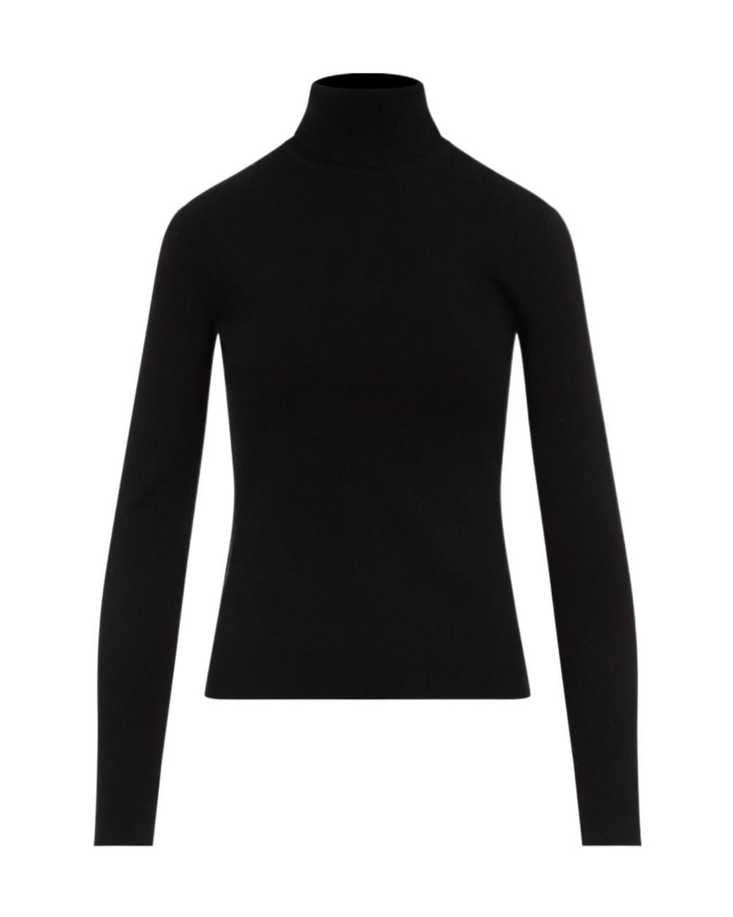 Gabriela Hearst Black Turtleneck Knit Top