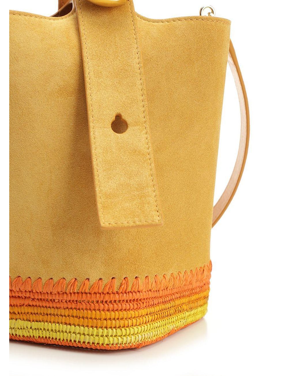 Loewe Metallic Pebble Mini Bucket Bag
