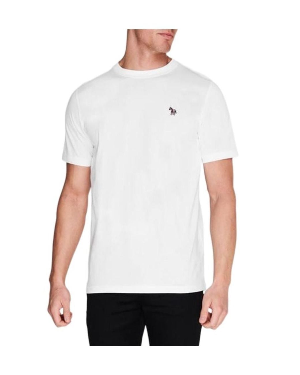 Paul Smith White Crew Neck Short-Sleeve T-Shirt for men
