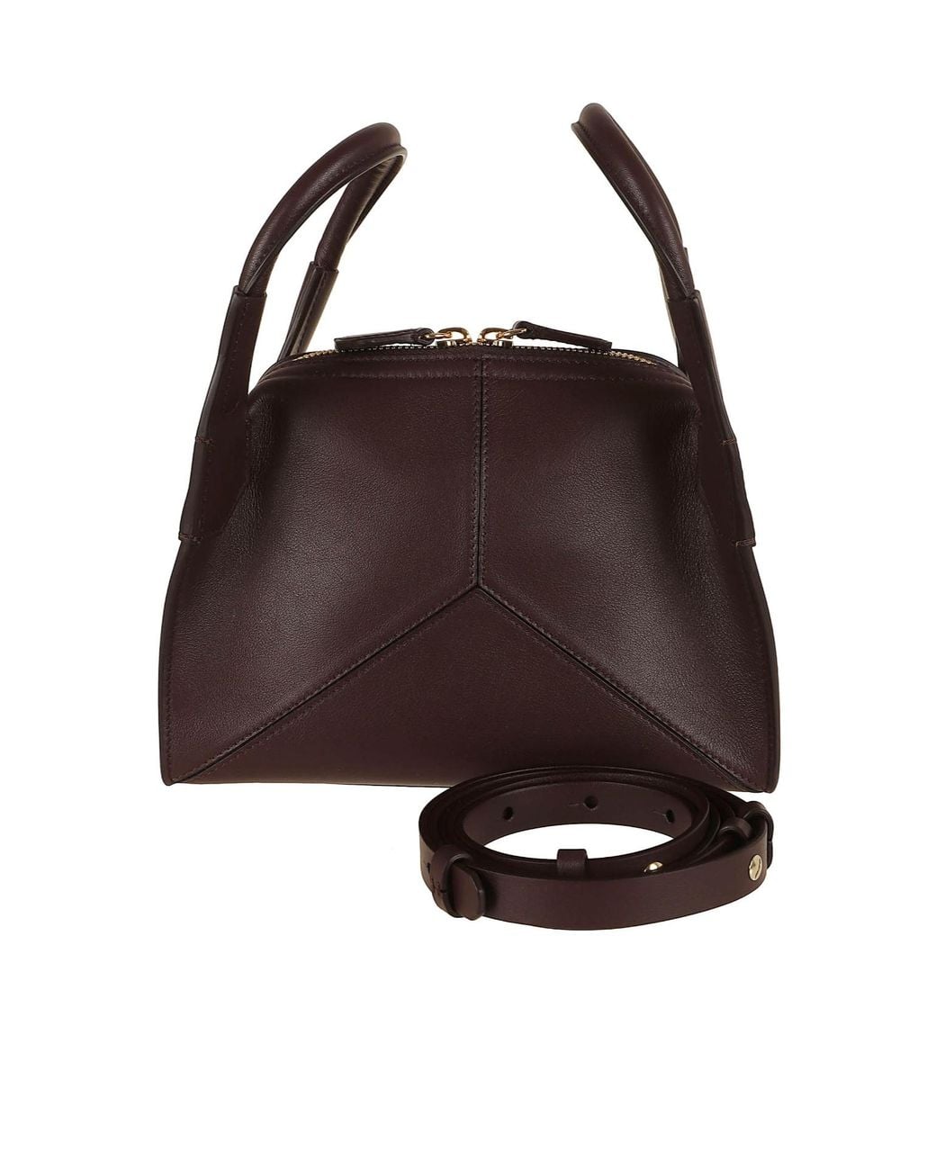 Victoria Beckham Brown Plié Mini Shoulder Bag