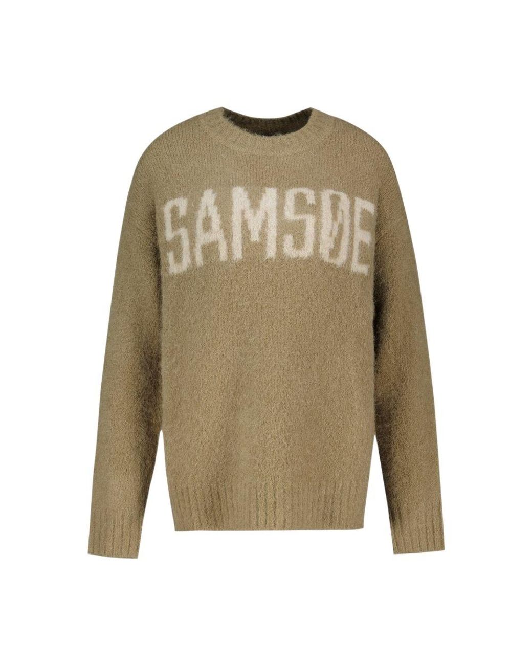 Samsøe & Samsøe Green Samsøe Samsøe Sajeanne Logo Knitted Sweater