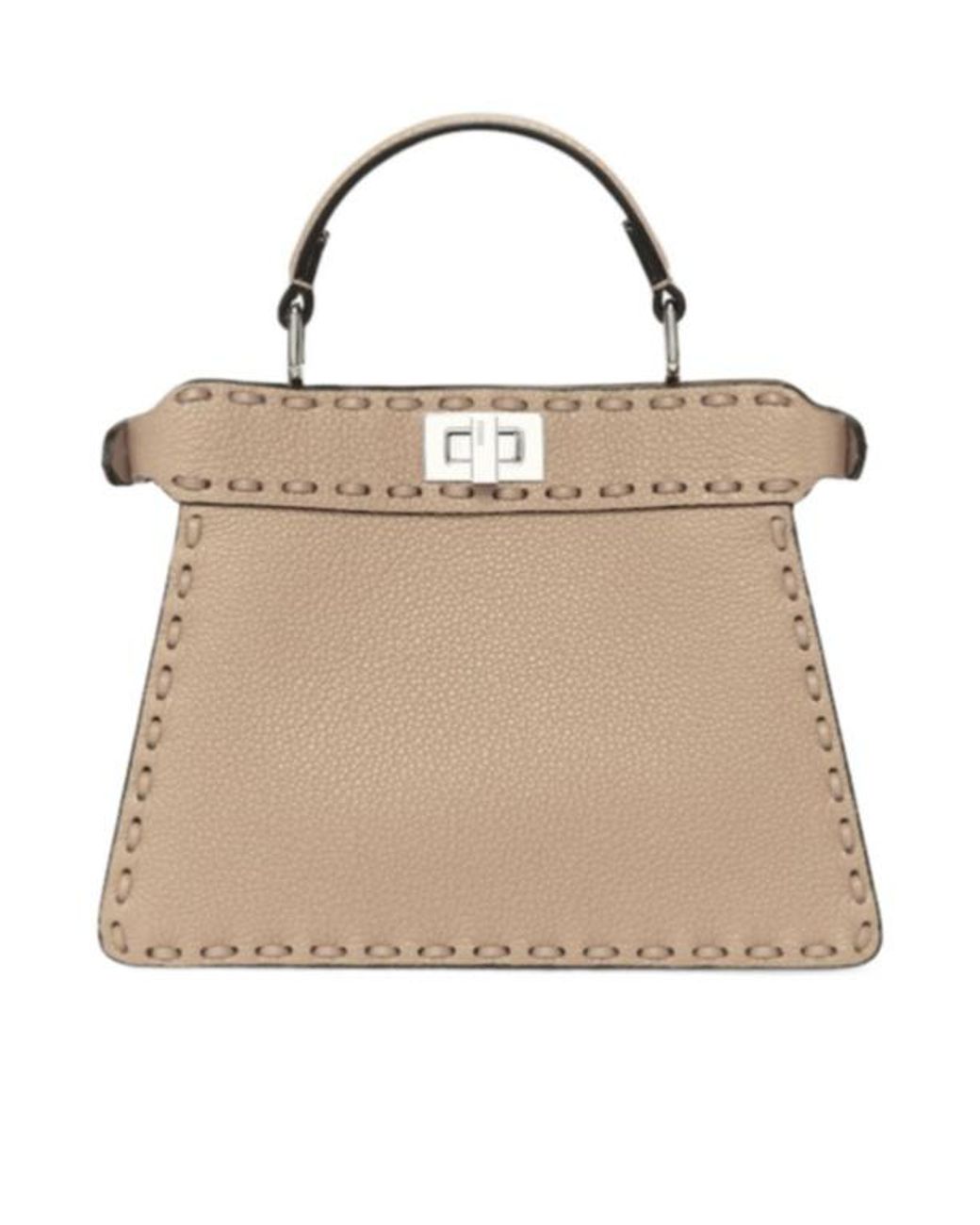 Fendi Natural Dove Selleria Bag With 306 Hand-Sewn Topstitches